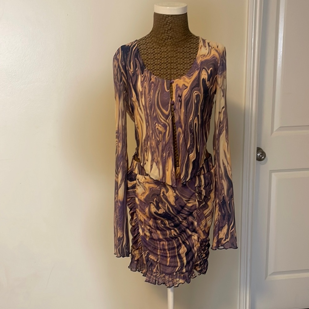 2 piece purple set
